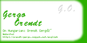gergo orendt business card